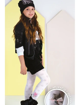 DÍVČÍ PUNČOCHOVÉ KALHOTY S APLIKACÍ LILIBETH DR2335