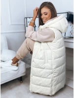 Dámská vesta BRONS ecru FashionStreet TY3088