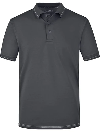 Daiber JN 569 Pánské žerzejové elastické polo 02.0569 graphite/white Daiber JN 569 Pánské žerzejové elastické polo 02.0569 graphite/white