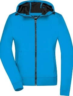 Daiber JN 1145 Dámská 2-vrstvá softshellová bunda s kapucí 02.1145 blue/black