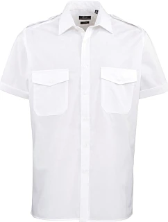 Premier PR 212 Pilotní košile s krátkým rukávem 39.0212 white