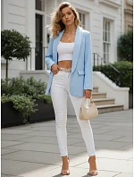 Dámské sako elegantní rozepínací modré FashionStreet PY0148 Dámské sako elegantní rozepínací modré FashionStreet PY0148