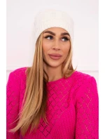 Fleecová čepice Marta K231 ecru