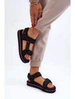 Dámské sandály na platformě Lee Cooper LCW-24-05-2751L Černé