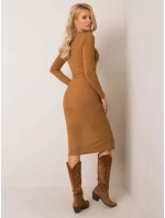 Šaty DHJ SK 12213.50P světle hnědá