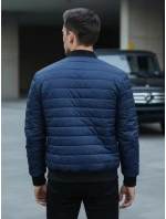 Pánská prošívaná bunda bomber navy blue FashionStreet TX4419