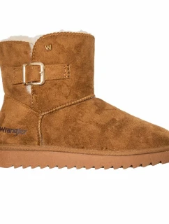 Wrangler Elsa Platform MID women's snow boots insulated winter boots with fur black (20243077.37B) dámské