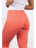 Tmavě meruňkové džínové kalhoty Tmavě meruňkové džínové kalhoty