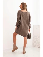 Dámské šaty Plus Size vlněné s výstřihem do V fango Dámské šaty Plus Size vlněné s výstřihem do V fango