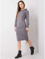 Šaty RV SK 6163.02X tmavě šedé
