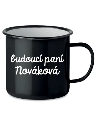 Personalizovaný retro plecháček - budoucí paní Personalizovaný retro plecháček - budoucí paní