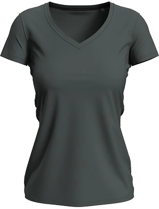 Stedman Stretch-T V-neck Women Dámské tričko s výstřihem do V 05.9710 slate grey Stedman Stretch-T V-neck Women Dámské tričko s výstřihem do V 05.9710 slate grey