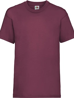 Fruit of the Loom Kids Valueweight T Dětské tričko 16.1033 burgundy