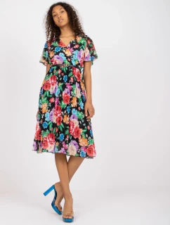 Šaty DHJ SK 13162.92 černá a červená