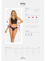 Divoký set Giully top & thong - Obsessive