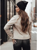 SKINVEX dámská přechodná kožená bunda béžová FashionStreet TY4744