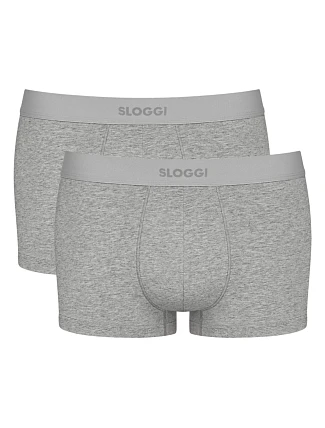 Pánské boxerky men EVER Ease Hipster 2P - UNKNOWN - šedé M034 - SLOGGI