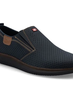 Pánské tmavě modré nazouvací boty Rieker 10452-14