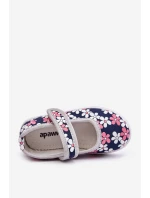 Dětské balerínky v květech námořnických modro-Šedá Noah