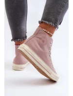 Dámské vysoké tenisky Big Star NN274277 růžové