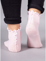 Yoclub Dívčí ponožky s volánem 3-Pack 1 Vícebarevné