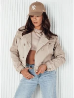 Dámská džínová bunda LUISE béžová FashionStreet TY4125