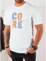 Pánské bílé tričko s potiskem FashionStreet RX5383