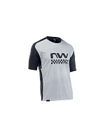 Cyklistické tričko NORTHWAVE Edge Jersey Short Sleeve – šedé/černé Cyklistické tričko NORTHWAVE Edge Jersey Short Sleeve – šedé/černé