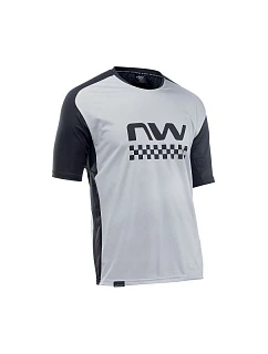Cyklistické tričko NORTHWAVE Edge Jersey Short Sleeve – šedé/černé