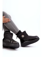 Dámské vytažené sněhule na platformě černé Gattea Dámské vytažené sněhule na platformě černé Gattea