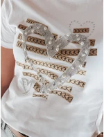 Dámské tričko se srdcem MARISS bílé FashionStreet RY2739 Dámské tričko se srdcem MARISS bílé FashionStreet RY2739