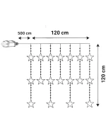 Světelné závěsy na vánoční stromek 120x120 CM 235LED WHITE STARS