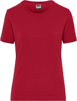 Daiber JN 1801 Dámské pracovní tričko z bio bavlny - Solid 02.1801 red