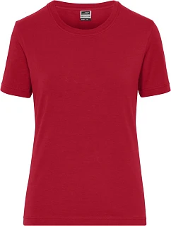 Daiber JN 1801 Dámské pracovní tričko z bio bavlny - Solid 02.1801 red