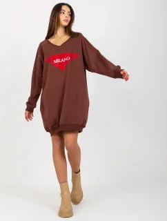 Mikina VI BL 3113.73P tmavě hnědá