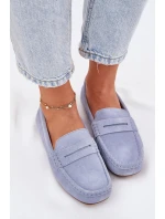 Semišové Dámské Mokasíny Big Star RR274943 Modré