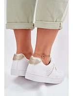 Dámské perforované tenisky Big Star TT274291 Bílé