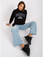 Dámská mikina-DHJ-BL-15658.35-černá Dámská mikina-DHJ-BL-15658.35-černá