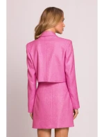 M853 Oříznuté sako - fuchsiová