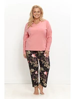 3654 DÁMSKÉ DLOUHÉ PYŽAMO MARIBEL 2XL–3XL 3654 DÁMSKÉ DLOUHÉ PYŽAMO MARIBEL 2XL–3XL