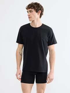 Pánské tričko SLG Base O-Neck černé Black - SLOGGI