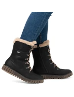 Rieker W Y3424-00 RKR745 boty s umělou kožešinou