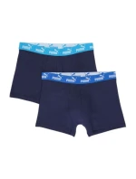 Pánské boxerky Puma 2-Pack tmavě modré z příjemné bavlny Pánské boxerky Puma 2-Pack tmavě modré z příjemné bavlny