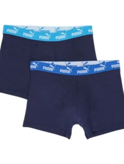 Pánské boxerky Puma 2-Pack tmavě modré z příjemné bavlny