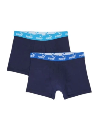 Pánské boxerky Puma 2-Pack tmavě modré z příjemné bavlny Pánské boxerky Puma 2-Pack tmavě modré z příjemné bavlny