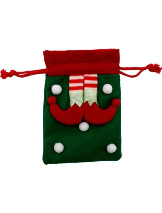 Vánoční dárková taška 20x15CM ELFA'S LEGS