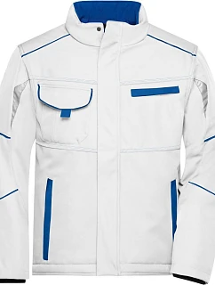 Daiber JN 853 Pracovní zimní softshellová bunda - Color 02.0853 white/royal
