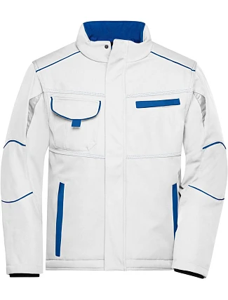 Daiber JN 853 Pracovní zimní softshellová bunda - Color 02.0853 white/royal Daiber JN 853 Pracovní zimní softshellová bunda - Color 02.0853 white/royal
