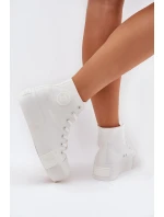 Dámské Tenisky Na Platformě Big Star RR274743 Bílé Dámské Tenisky Na Platformě Big Star RR274743 Bílé