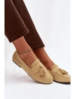 Dámské mokasíny ploché s třásněmi Žluté Marilisse